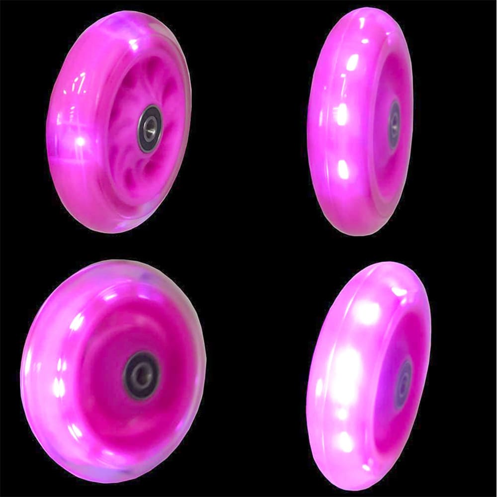 Freedare Scooter Wheels Cerise LED 100mm