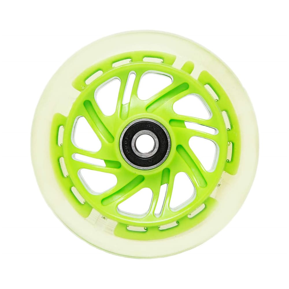 Freedare Scooter Wheels Green LED 100mm