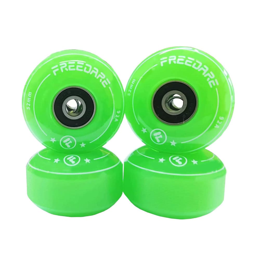 Freedare Skateboard Wheels Green 52mm/92A