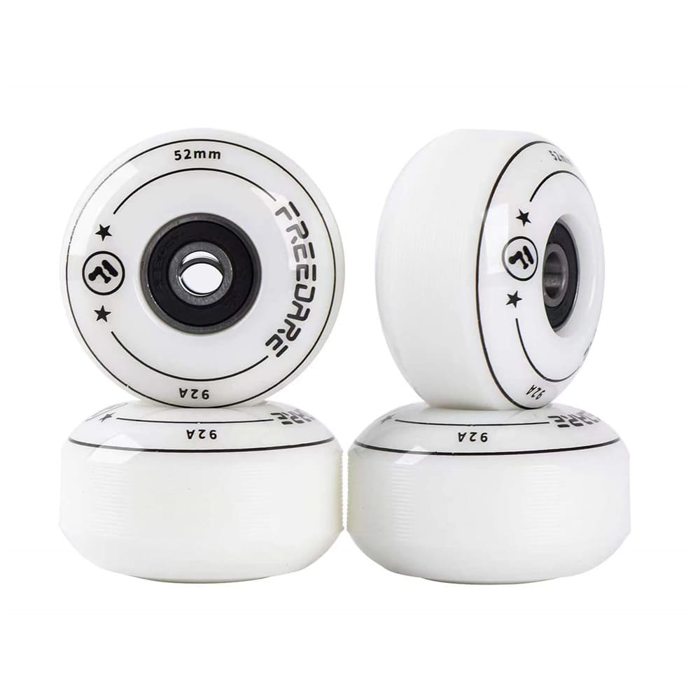 Freedare Skateboard Wheels White 52mm/92A