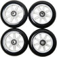 Freedare White 100mm Replacement Scooter Wheels（Set of 4）