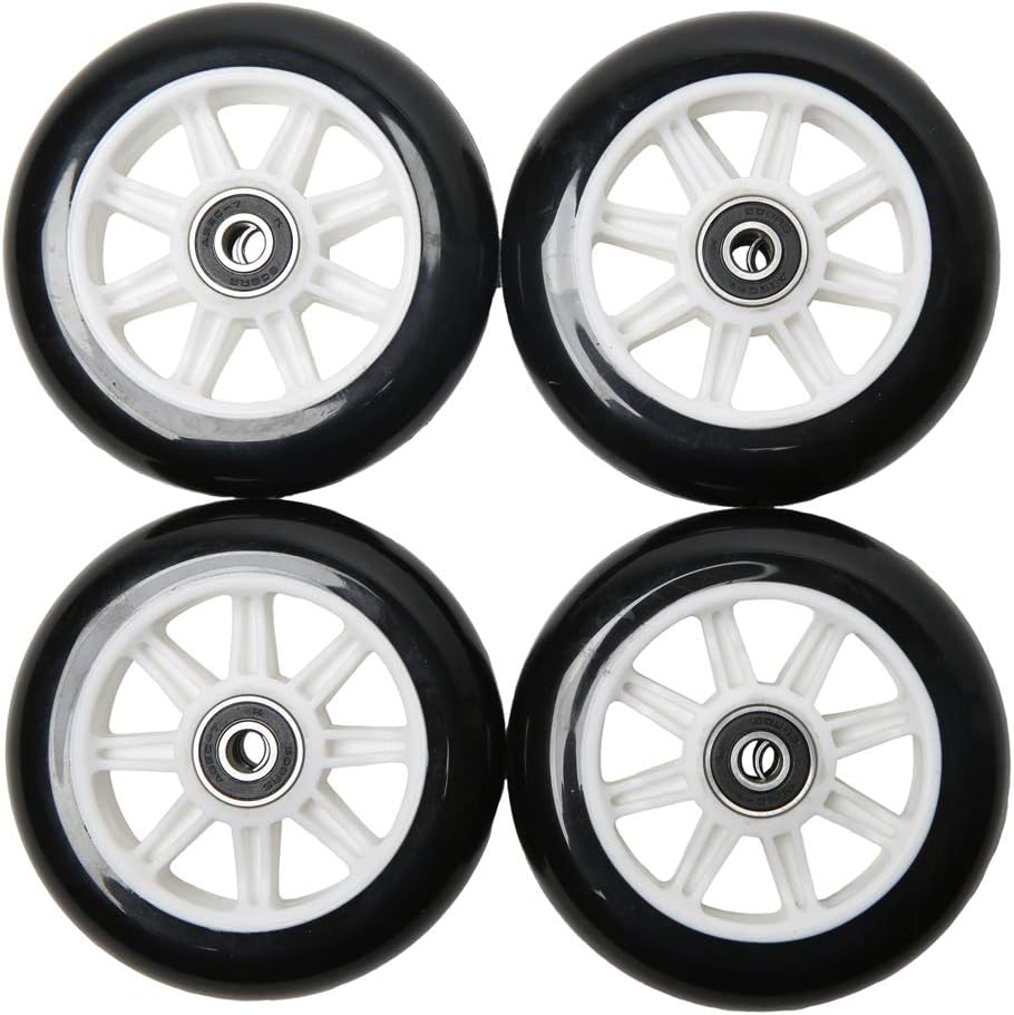 Freedare White 100mm Replacement Scooter Wheels（Set of 4）