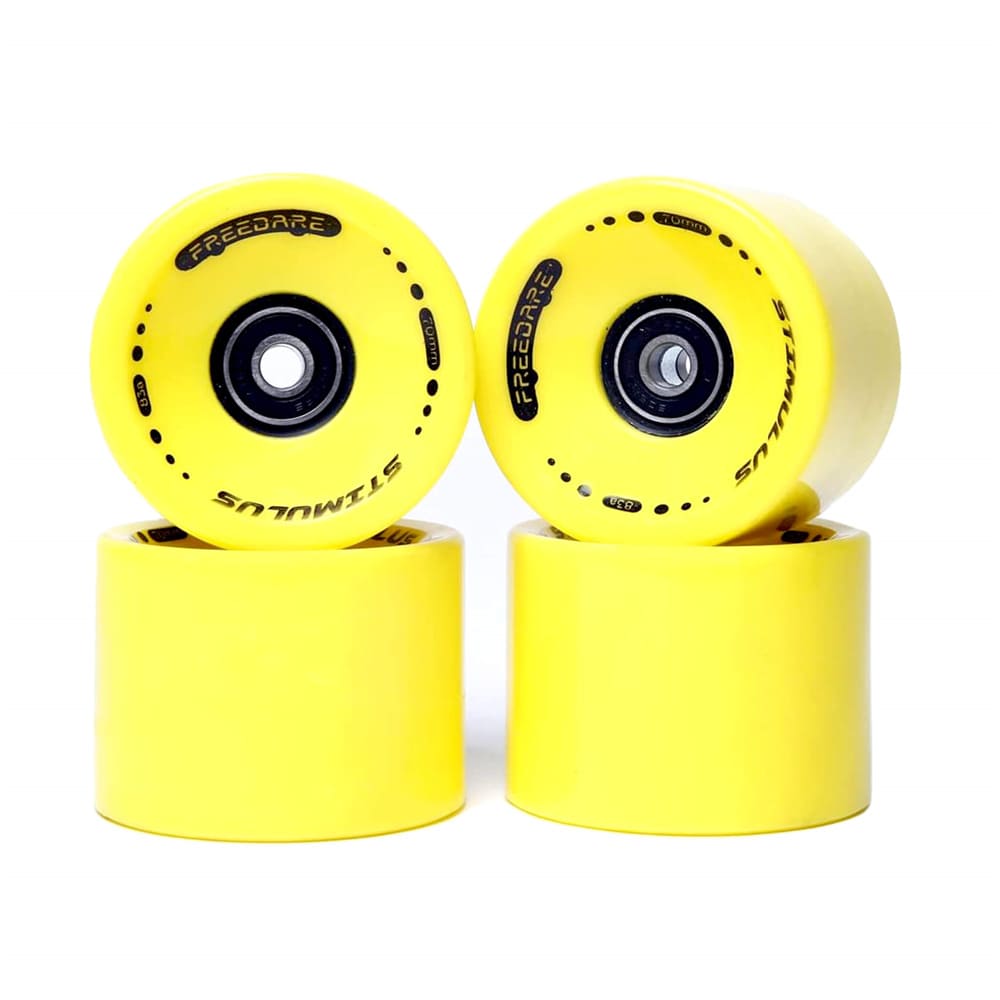 Freedare Skateboard Wheels Yellow 70mm/83A