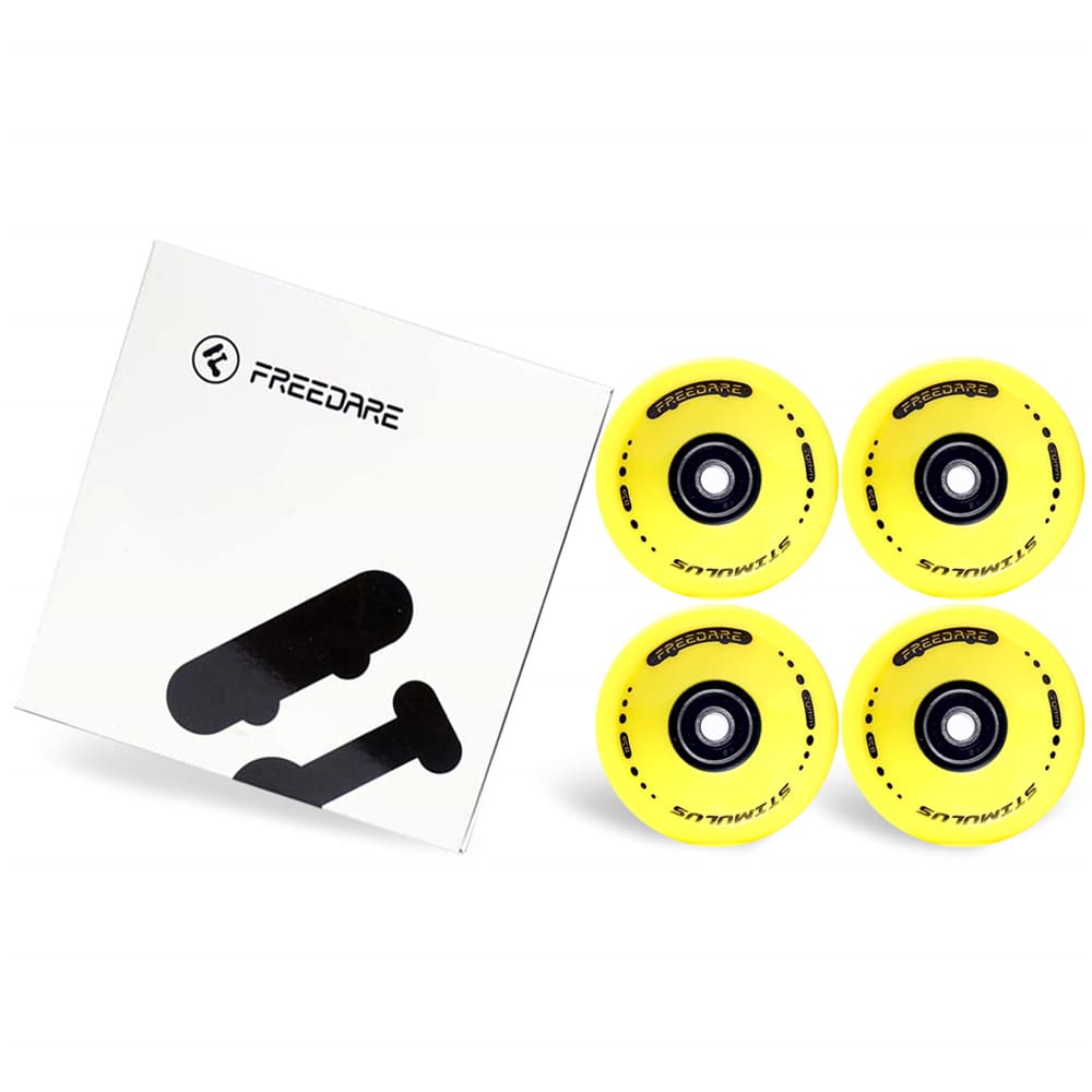 Freedare Skateboard Wheels Yellow 70mm/83A