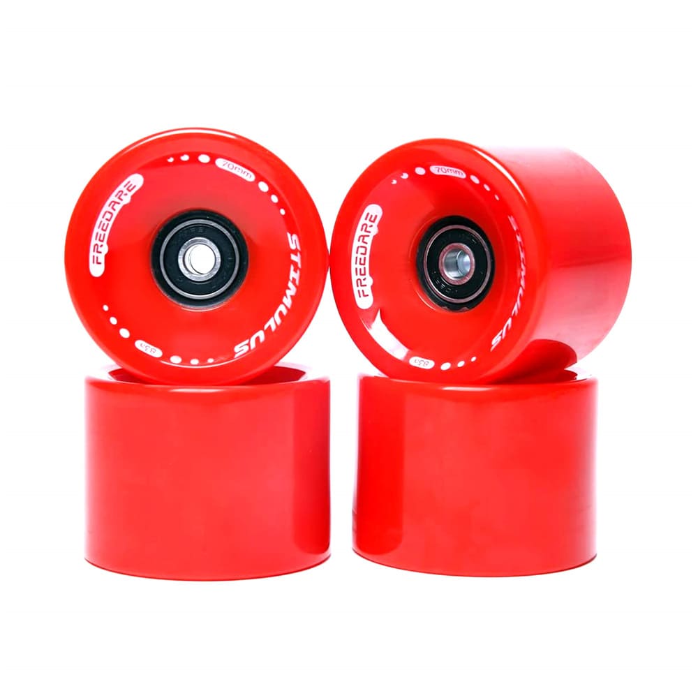 Freedare Skateboard Wheels Red 70mm/83A