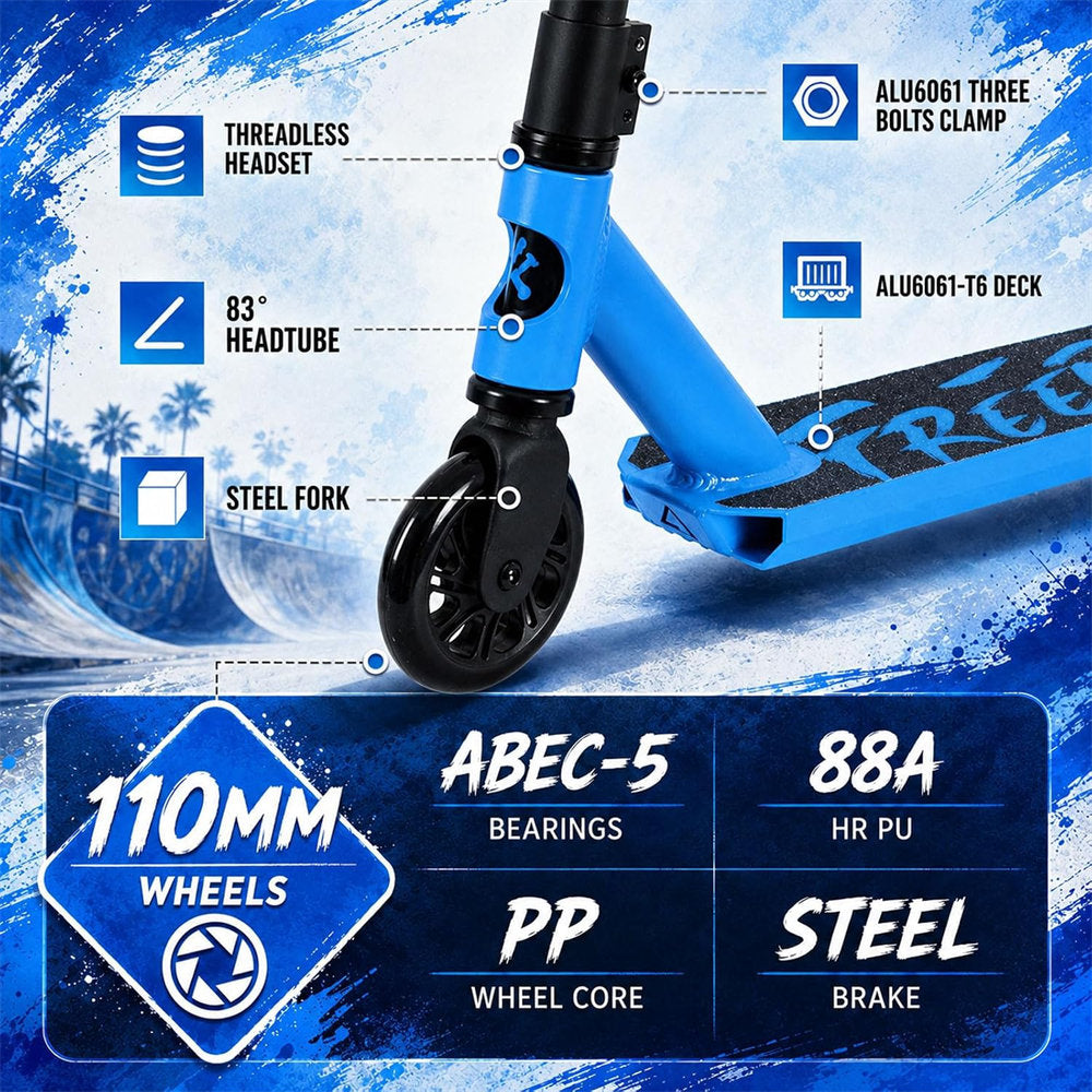 JB-5 Pro Scooter – Freestyle Stunt Scooter for Kids & Teens