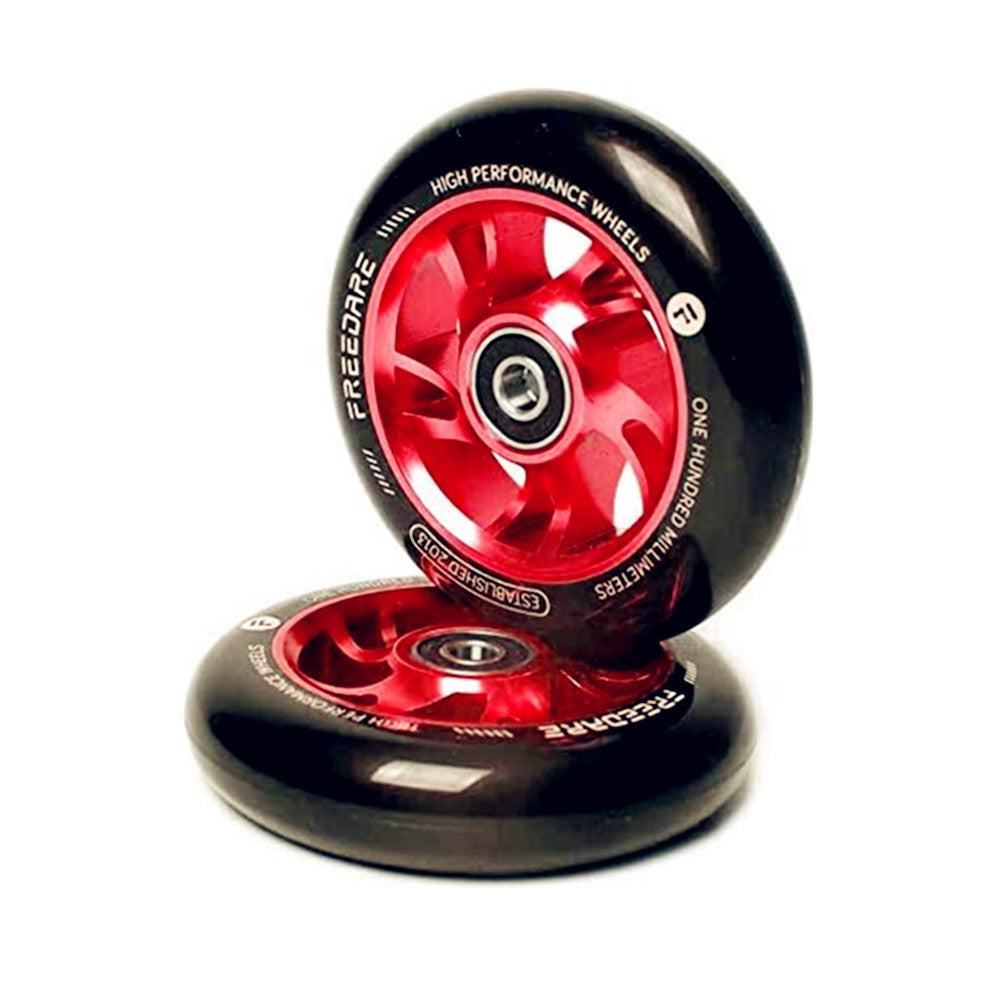 Freedare Pro Scooter Wheels Red 100mm