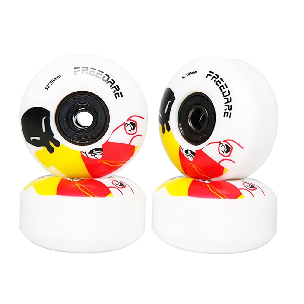 Wind Skateboard Wheels Yellow 52mm/92A